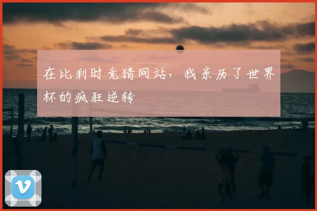 在比利时竞猜网站，我亲历了世界杯的疯狂逆转