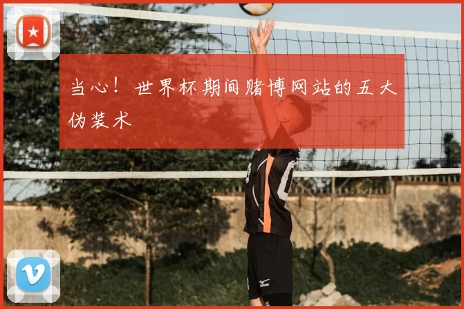 当心！世界杯期间赌博网站的五大伪装术